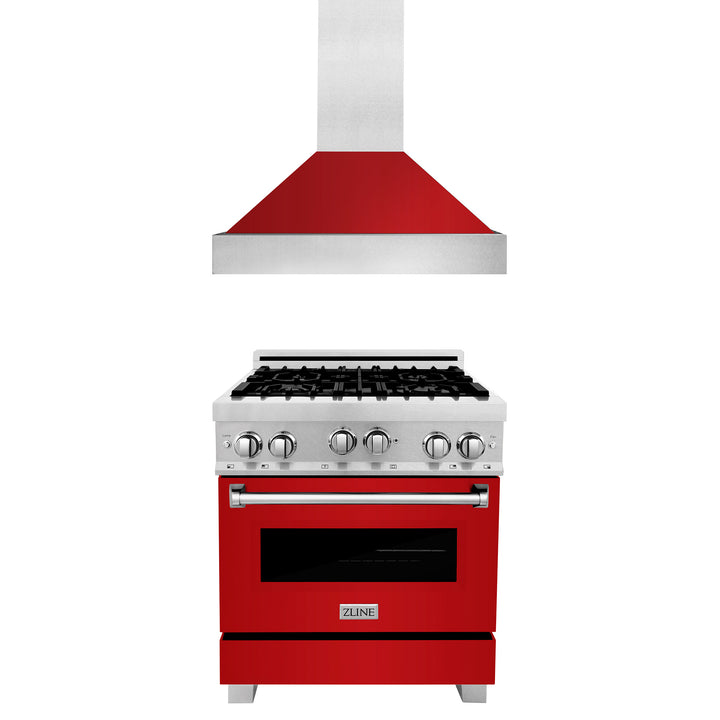 ZLINE 30" 2 Piece Autograph Edition Stainless Steel Range &amp; Range Hood