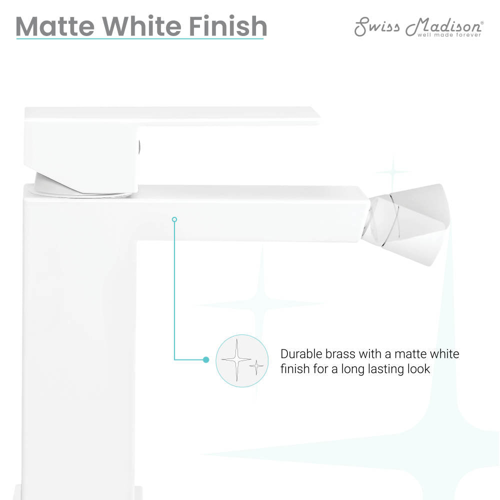 Concorde Bidet Faucet in Matte White