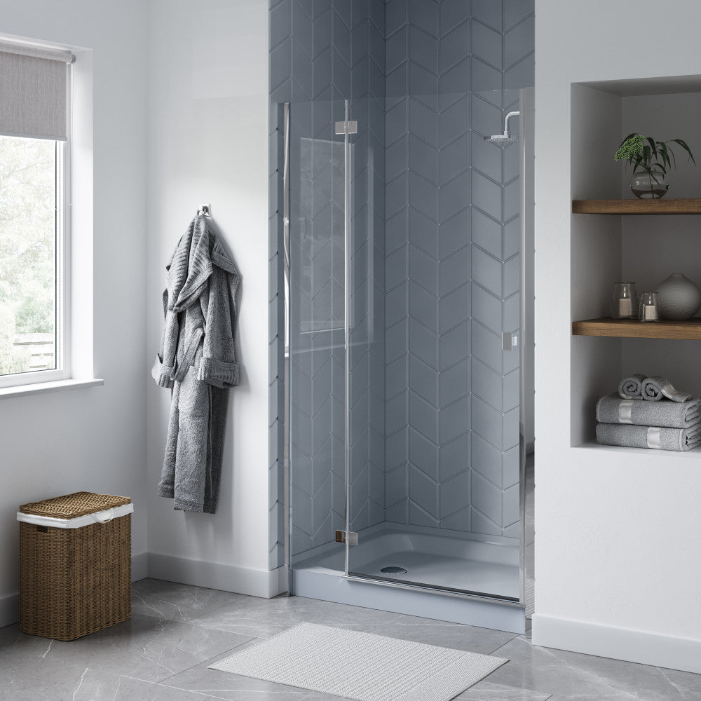 Voltaire 48" x 36" Single-Threshold, Left-Hand Drain, Shower Base in Grey