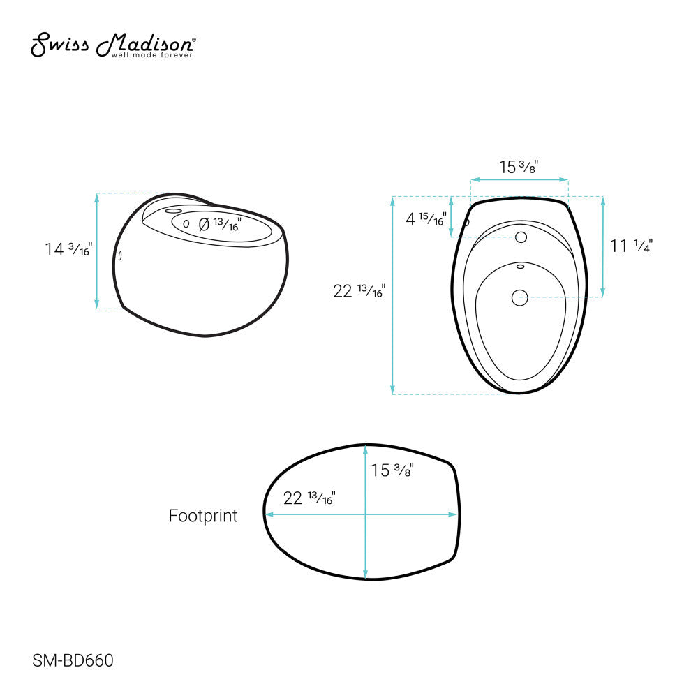 Plaisir Wall-Hung Bidet