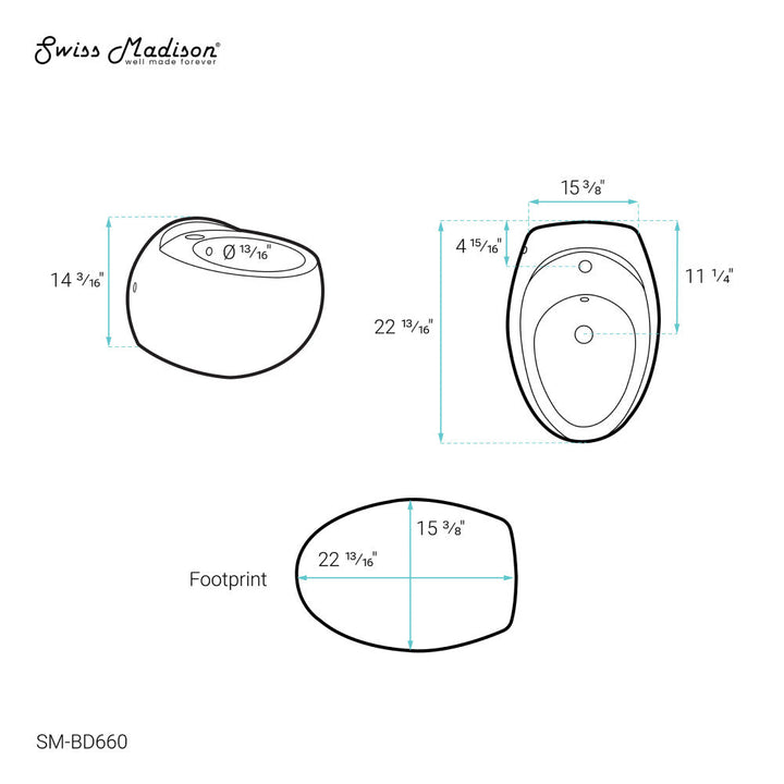 Plaisir Wall-Hung Bidet