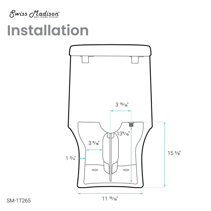Hugo One-Piece Elongated Toilet Dual-Flush 1.1/1.6 gpf, Touchless