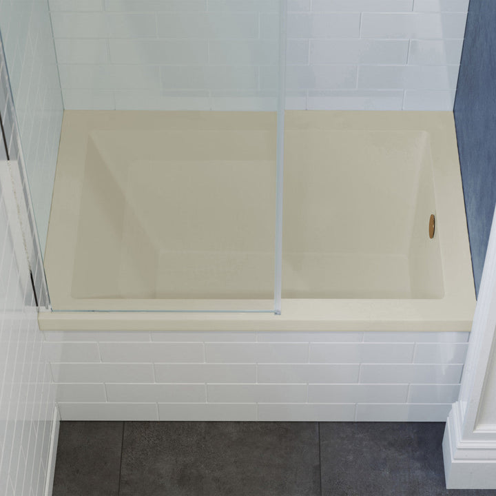 Voltaire 48" x 32" Right-Hand Drain Alcove Bathtub in Bisque