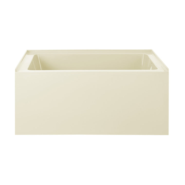 Voltaire 48" x 32" Right-Hand Drain Alcove Bathtub with Apron in Bisque