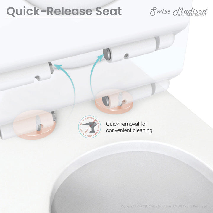 St. Tropez One Piece Elongated Toilet Dual Vortex™ Flush, Rose Gold Hardware