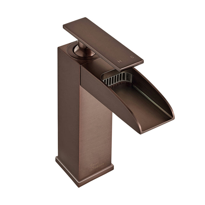 Concorde Single Hole, Single-Handle, Waterfall Bathroom Faucet in Oil Rubbed Bronze