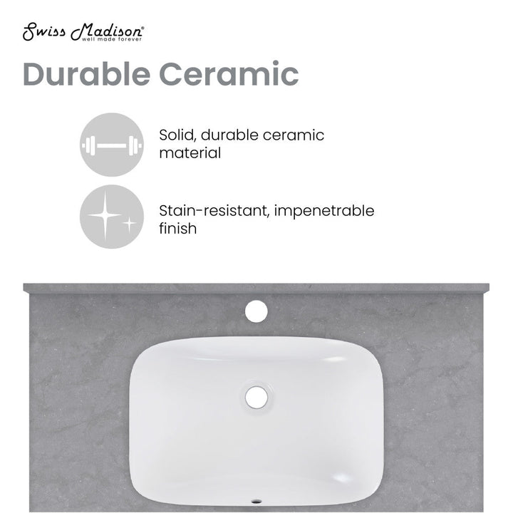 Avancer 36'' Wall Mount Sink In Charcoal Grey