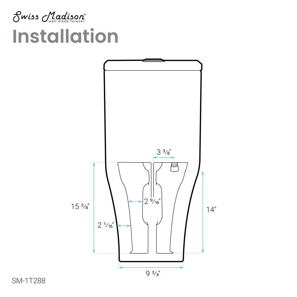 Eclair One-Piece Square Toilet Dual-Flush 0.8/1.28 gpf