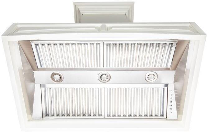 Wooden Wall Mount Range Hood in White - Includes Motor ZLINE 30 in.