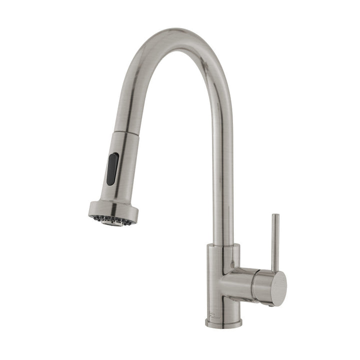 Nouvet Single Handle, Pull-Down Kitchen Faucet in Brushed Nickel