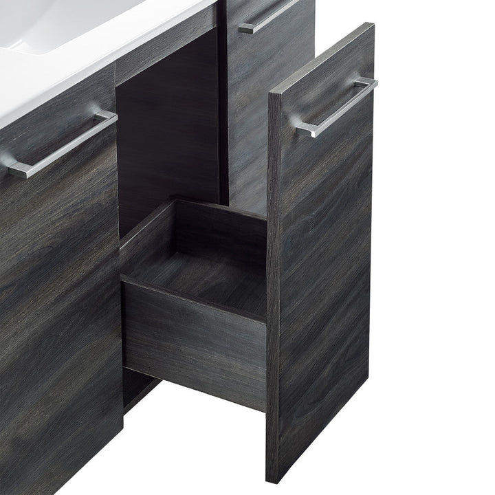 Annecy 36 Single, Black Walnut, Two Doors, One Drawer, Bathroom Vanity