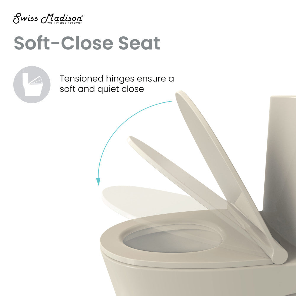 Ivy One Piece Toilet Dual Vortex Flush 1.1/1.6 gpf in Bisque