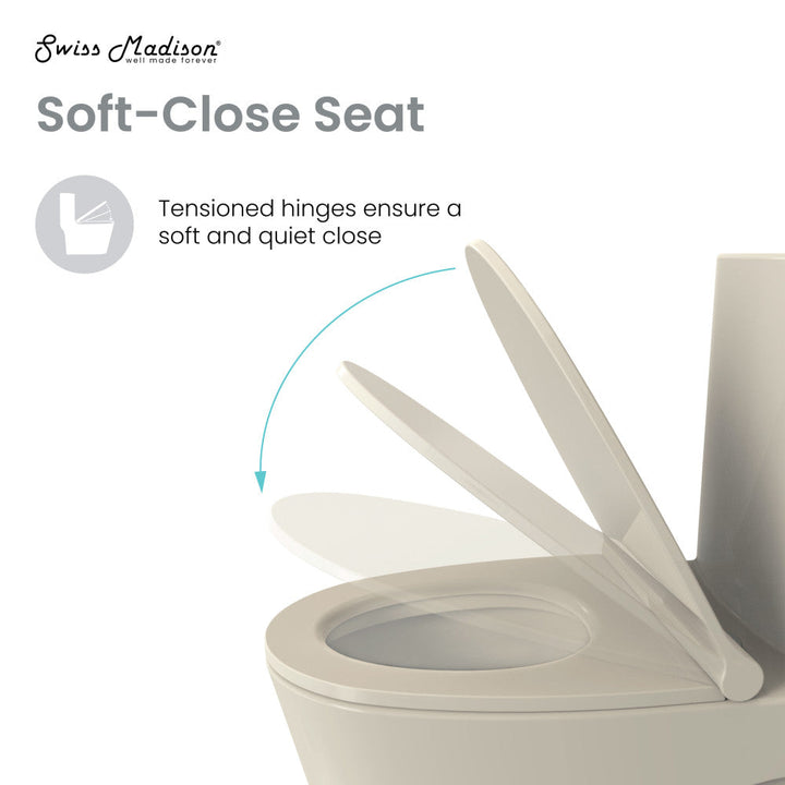 Ivy One Piece Toilet Dual Vortex Flush 1.1/1.6 gpf in Bisque