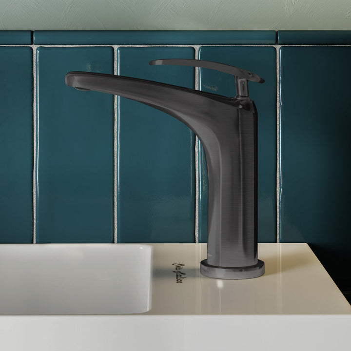Sublime Single Hole, Single-Handle, Bathroom Faucet in Gunmetal Grey