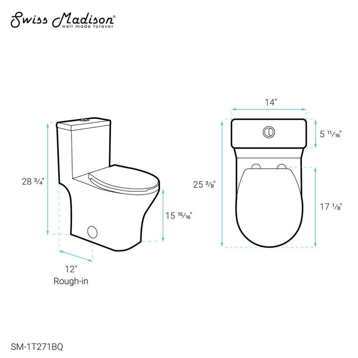 Sublime III One-Piece Round Toilet Vortex™ Dual-Flush 0.95/1.26 gpf in Bisque