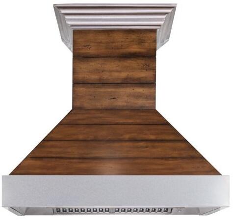 Shiplap Wooden Wall Range Hood with Stainless Steel Accent - Includes Motor (365BB-30) ZLINE 30 in.