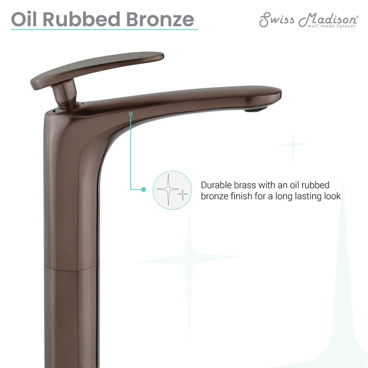 Sublime Single Hole, Single-Handle, High Arc Bathroom Faucet in Oil Rubbed Bronze