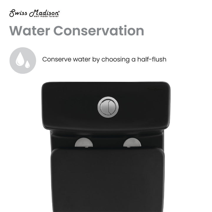 Sublime II One-Piece Round Toilet Dual-Flush 1.1/1.6 gpf in Matte Black