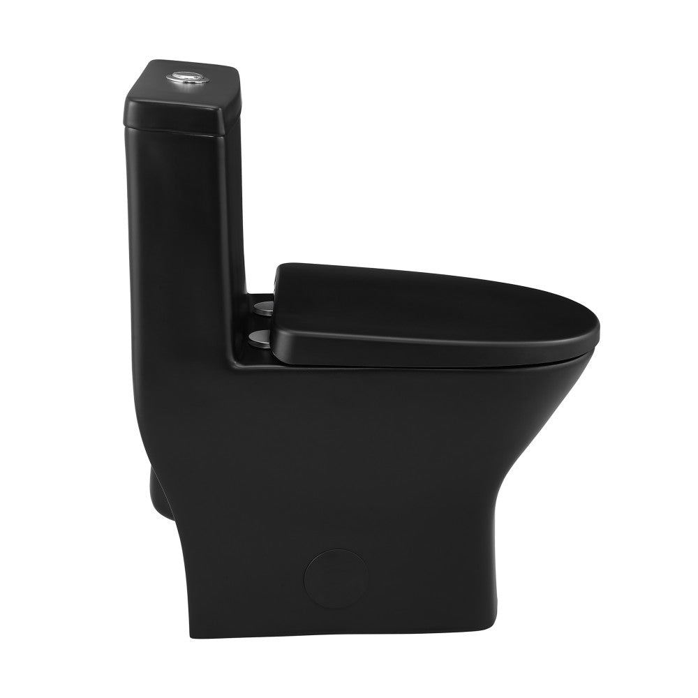 Sublime II One-Piece Round Toilet Dual-Flush 1.1/1.6 gpf in Matte Black