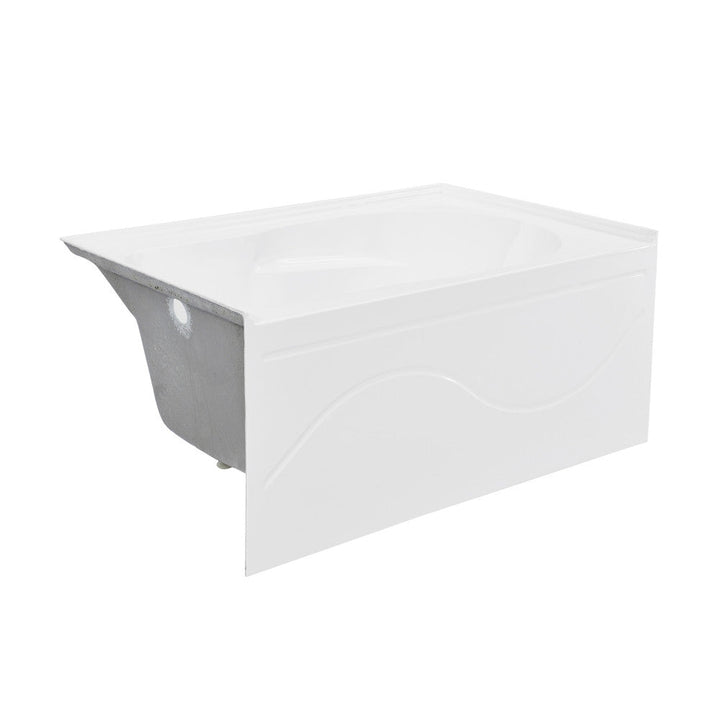 Ivy 54'' x 30" Bathtub with Apron Left Hand Drain in White