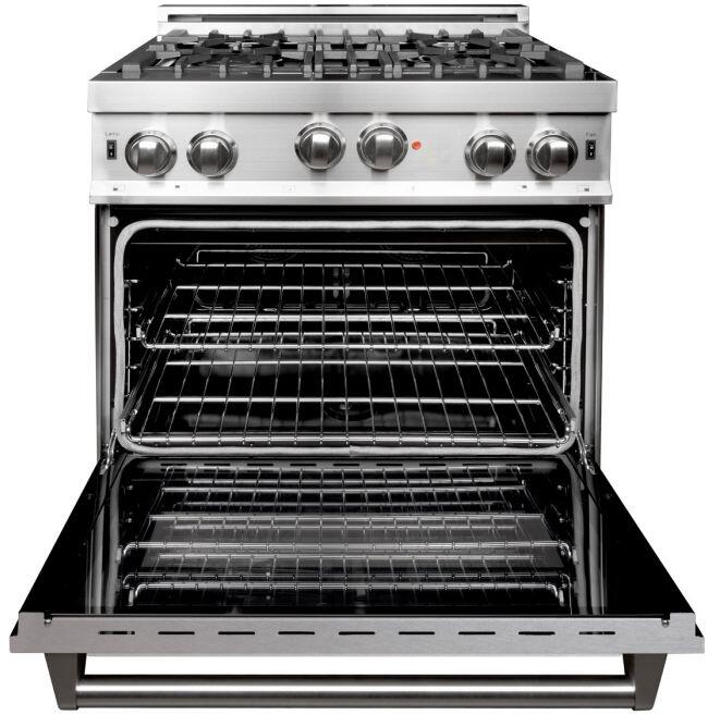 ZLINE 30" 4.0 cu. ft. Range Gas Stove &amp; Oven DuraSnow® Stainless Steel