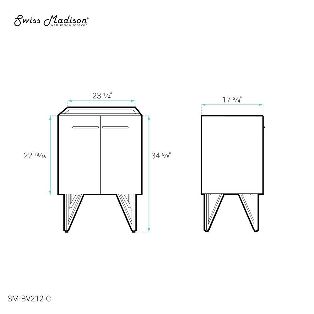 Annecy 24 Bathroom Vanity Cabinet Only (SM-BV212)