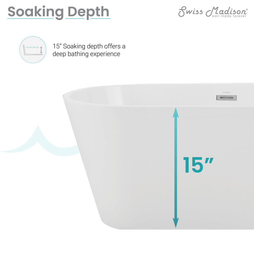 Claire 60" Freestanding Bathtub