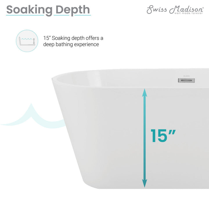 Claire 60" Freestanding Bathtub