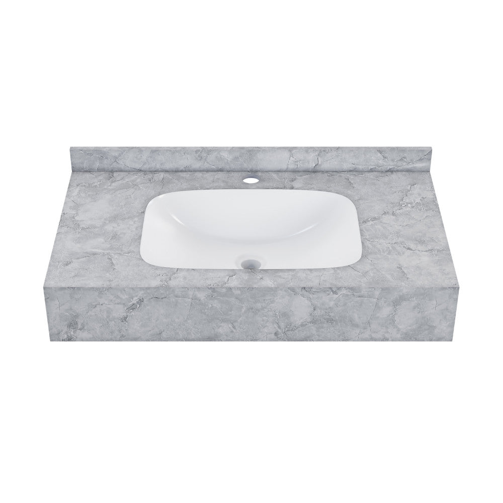 Avancer 36'' Wall Mount Sink In Storm Grey