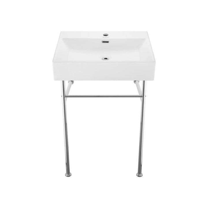 Swiss Madison Well Made Forever SM-SK711-10C - Claire 24 Ceramic Console Sink Bundle