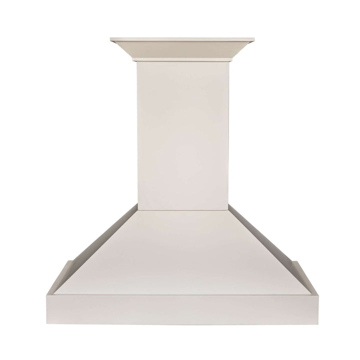 ZLINE 30" Wooden Wall Mount Range Hood in Cottage White with Ducted Ventilation