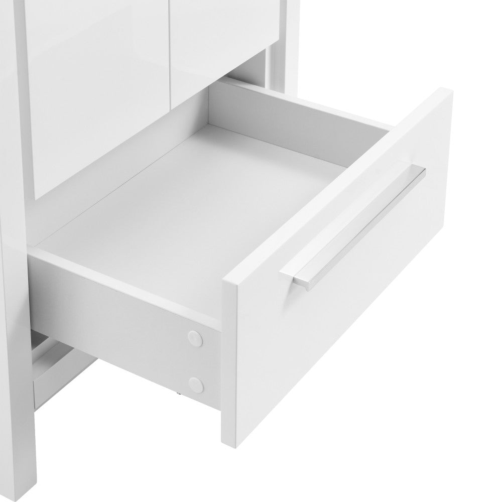 Virage 24" Freestanding, Bathroom Vanity in Glossy White