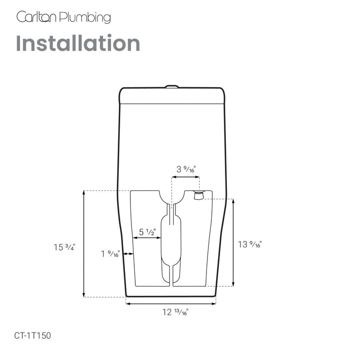 Vezina One-Piece Elongated Toilet Dual Vortex Flush 1.1/1.6 gpf