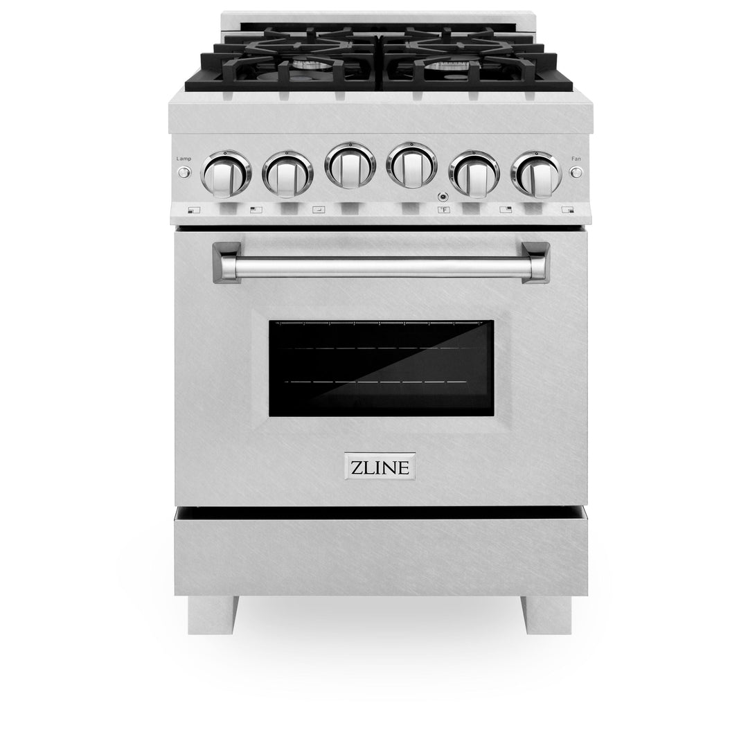 ZLINE 24"2.8 cu.ft. Range W/ Gas Stove &amp; Oven in Stainless Steel