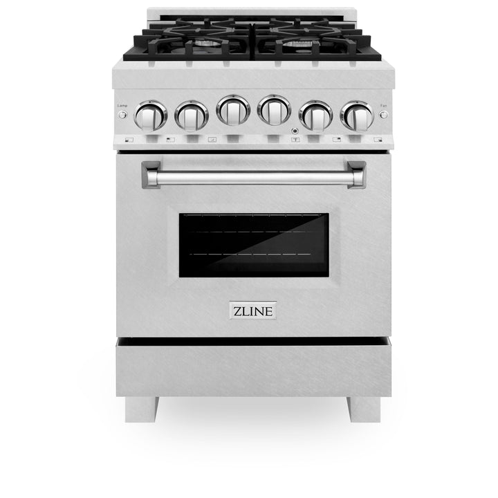 ZLINE 24"2.8 cu.ft. Range W/ Gas Stove &amp; Oven in Stainless Steel