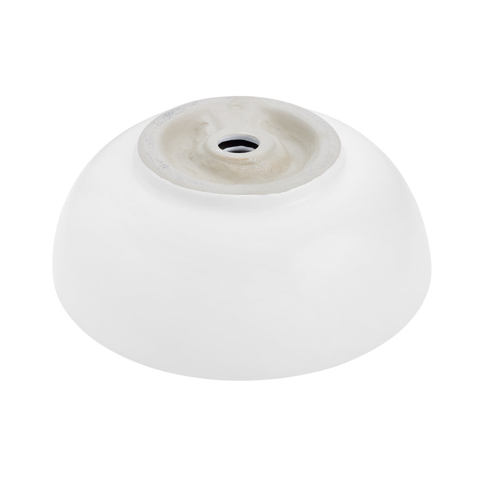 Sublime 17” Round Vessel Sink in Matte White