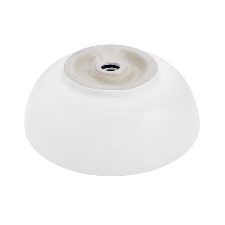 Sublime 17” Round Vessel Sink in Matte White