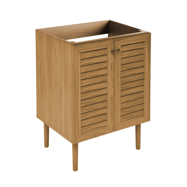 Bron 24" Bathroom Vanity in Oak- Cabinet Only