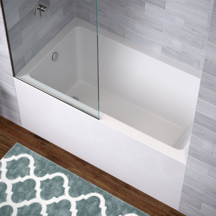 Voltaire 54" x 30" Left-Hand Drain Alcove Bathtub with Apron