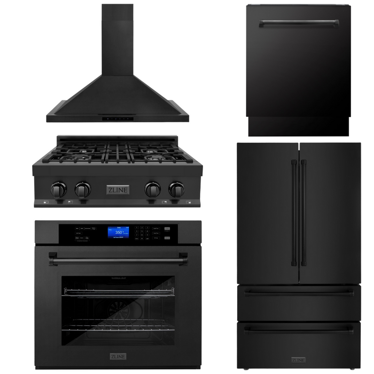 Zline 30” Rangetop, Refrigerator, Mount Hood, Wall Oven &amp; Dishwasher