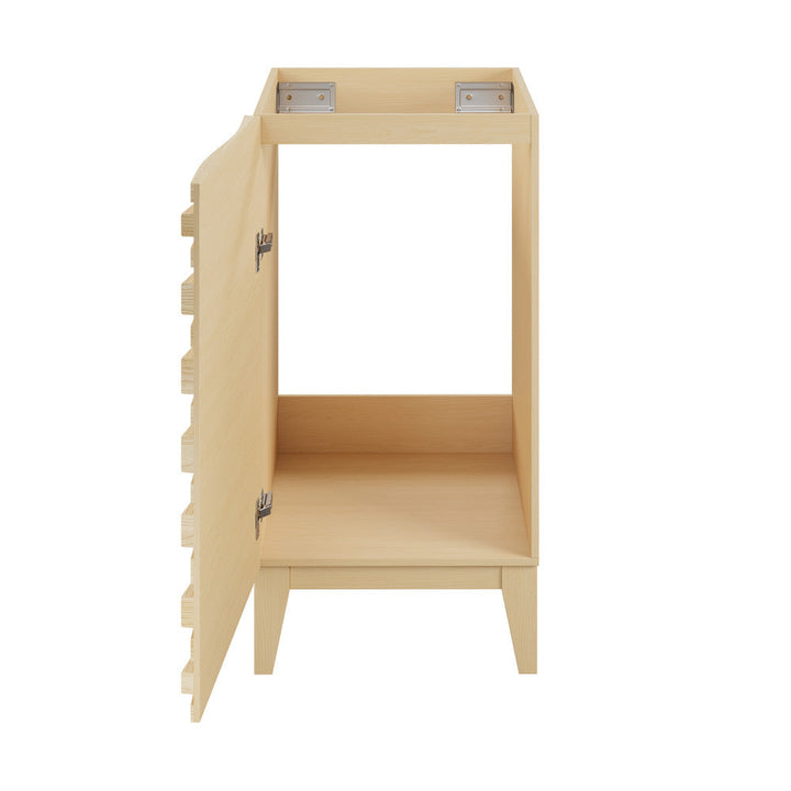 Cascade 18” Bathroom Vanity in Brown Oak- Cabinet Only