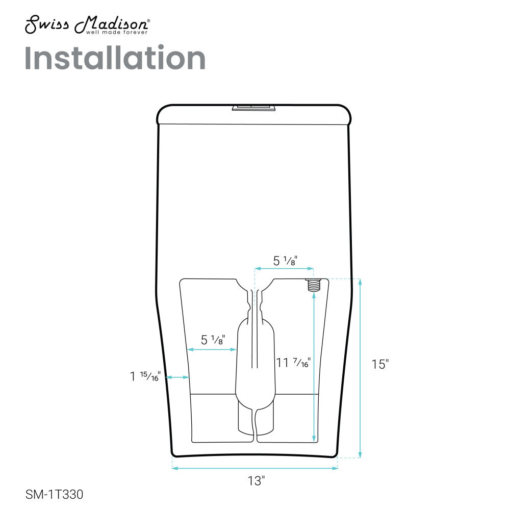 Liberte One-Piece Elongated Toilet Dual-Flush 1.1/1.6 gpf