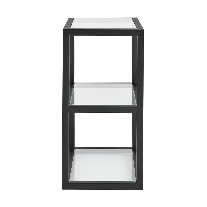 Pierre 16"x20"x10" Wall-Mounted Linen Cabinet in Matte Black