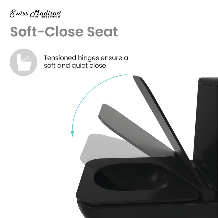 Virage One-Piece Elongated Toilet Vortex Dual-Flush 1.1/1.6 gpf, Matte Black