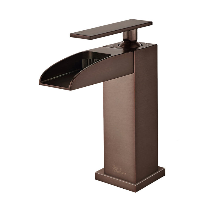 Concorde Single Hole, Single-Handle, Waterfall Bathroom Faucet in Oil Rubbed Bronze