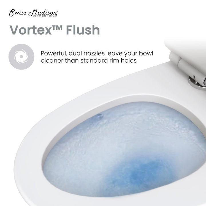 St. Tropez Two-Piece Elongated Toilet Vortex™ Dual-Flush 1.1/1.6 gpf