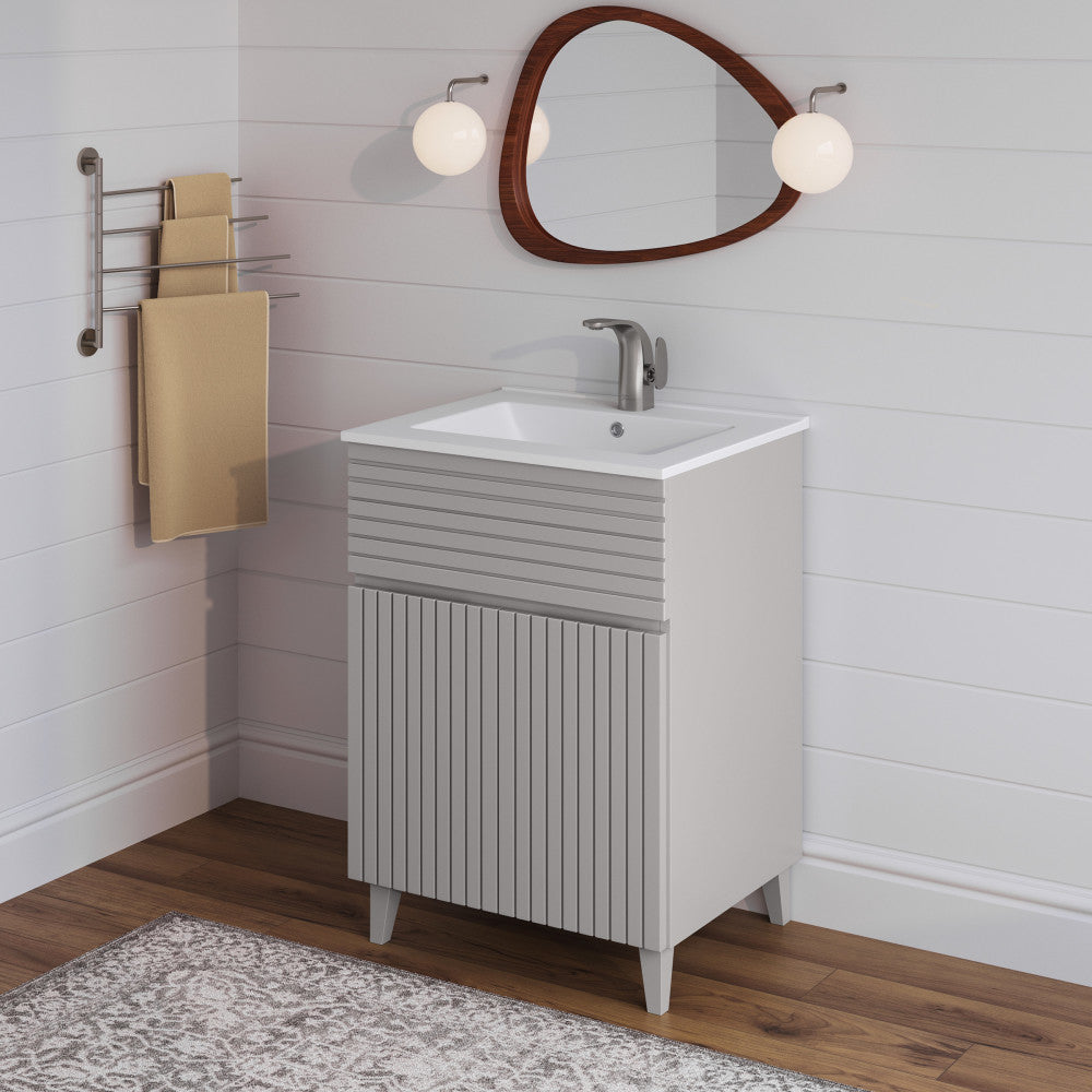 Bernay 24" Bathroom Vanity in Shell