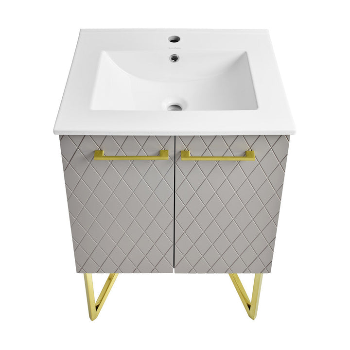 Annecy 24" Bathroom Vanity in Diamond Grey