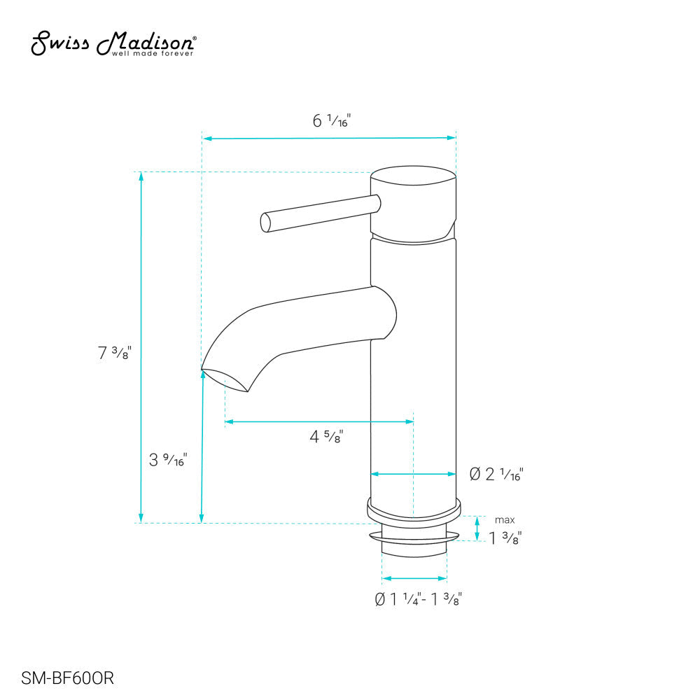 Ivy Single Hole, Single-Handle, Bathroom Faucet in Oil Rubbed Bronze