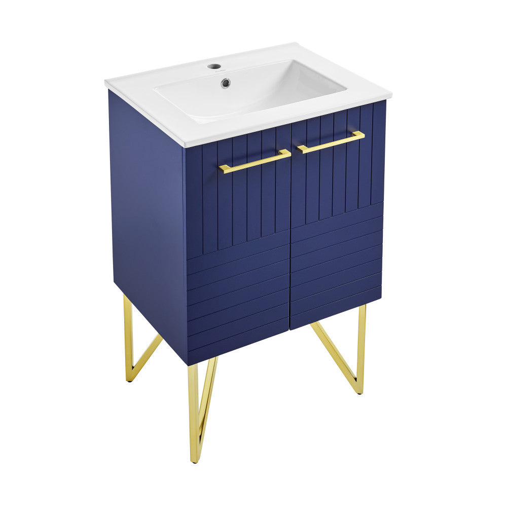 Annecy 24" Bathroom Vanity in Granger Blue